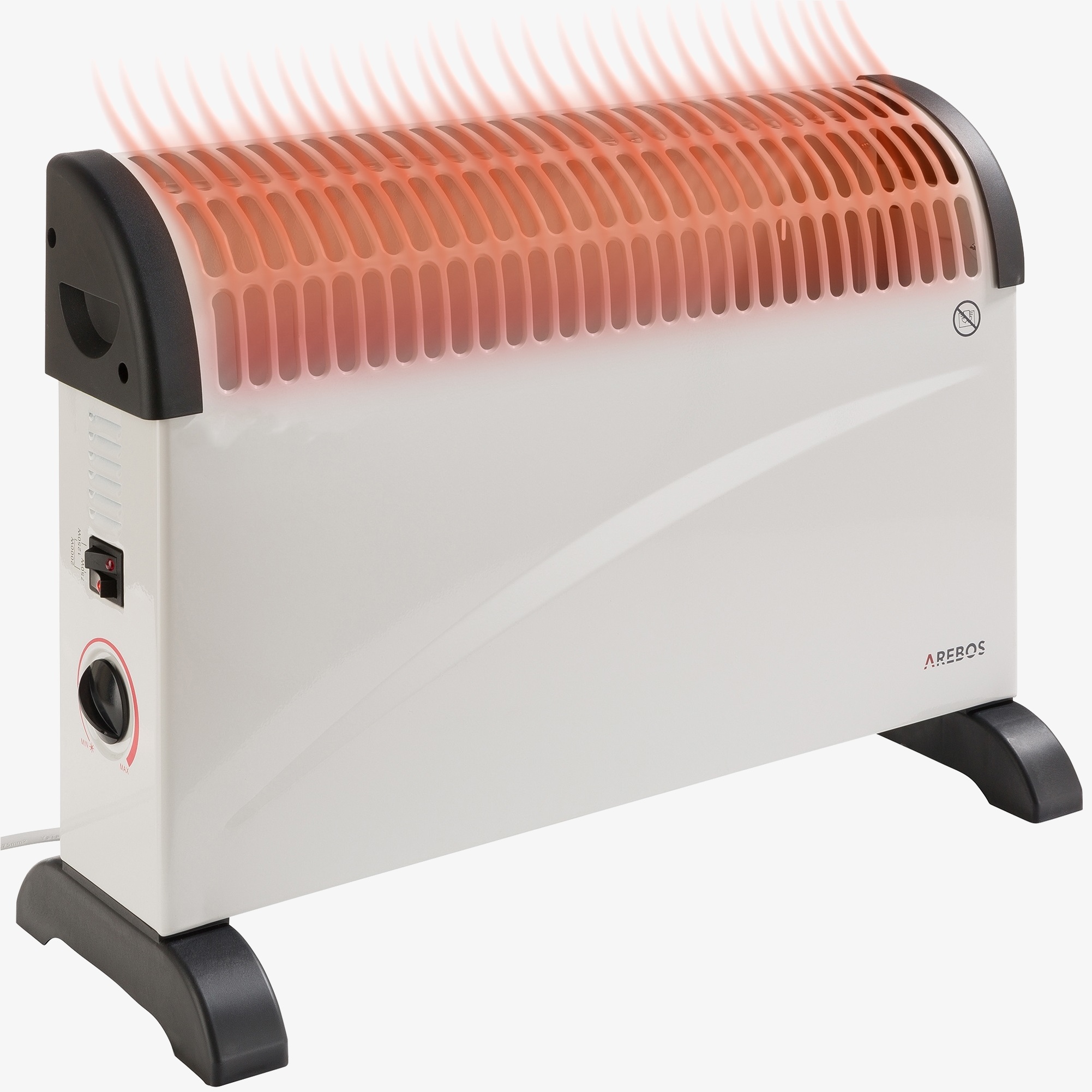 Arebos Calentador Eléctrico 2000W sin Temporizador y Turbo