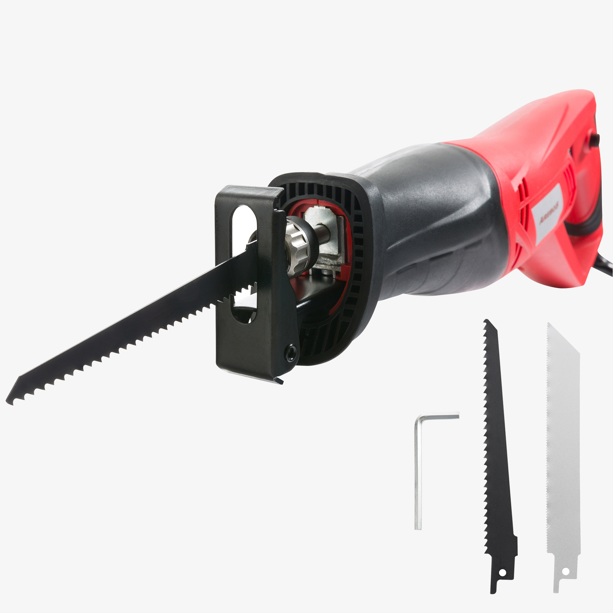 Sierra de sable Arebos 750W - sierra universal 2700 rpm,zapata de sierra ajustable& cambio de hoja de sierra