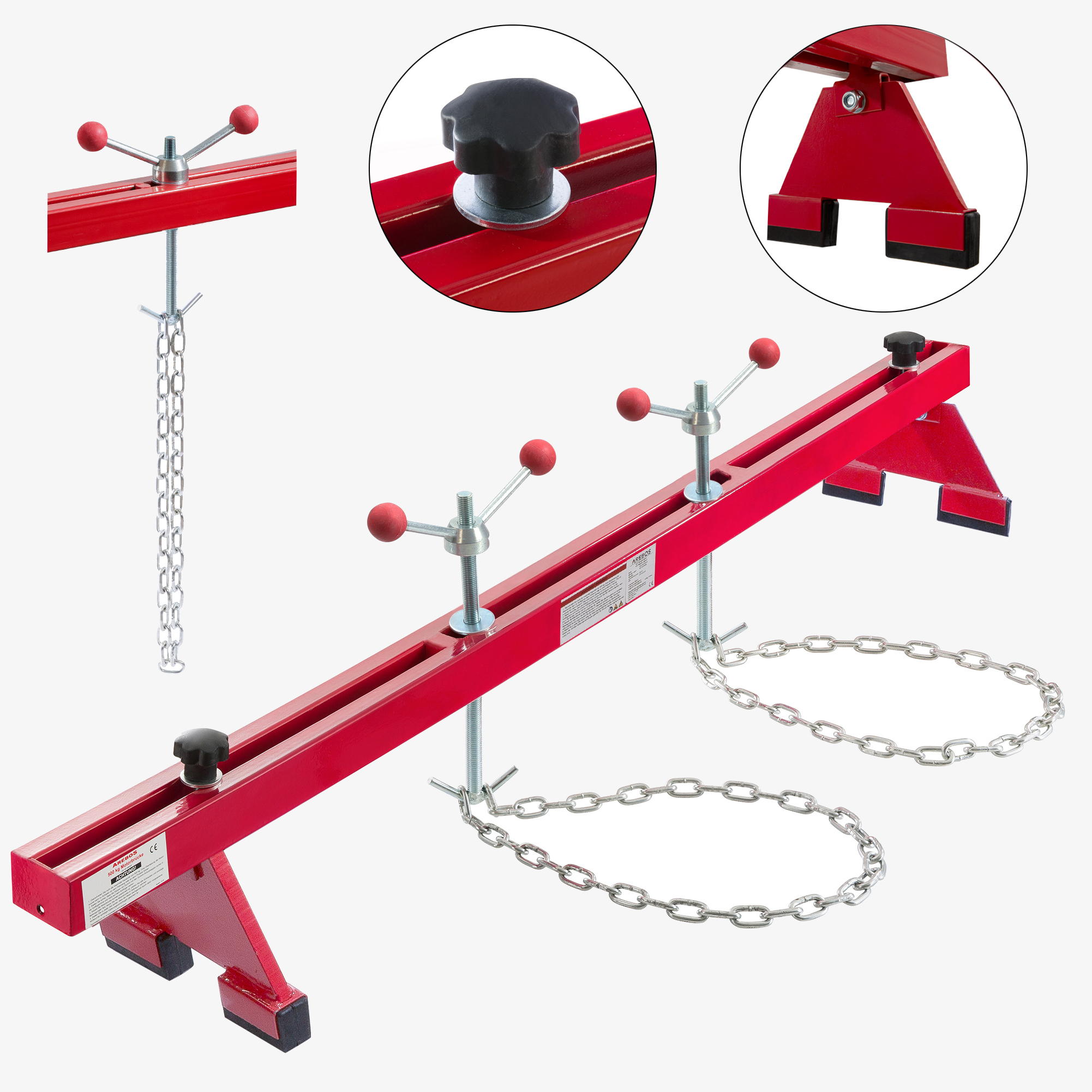 Arebos Puente motor | Travesaño guardabarros | Soporte motor | Travesaño motor | Acero pintado | Capacidad de carga 500 kg