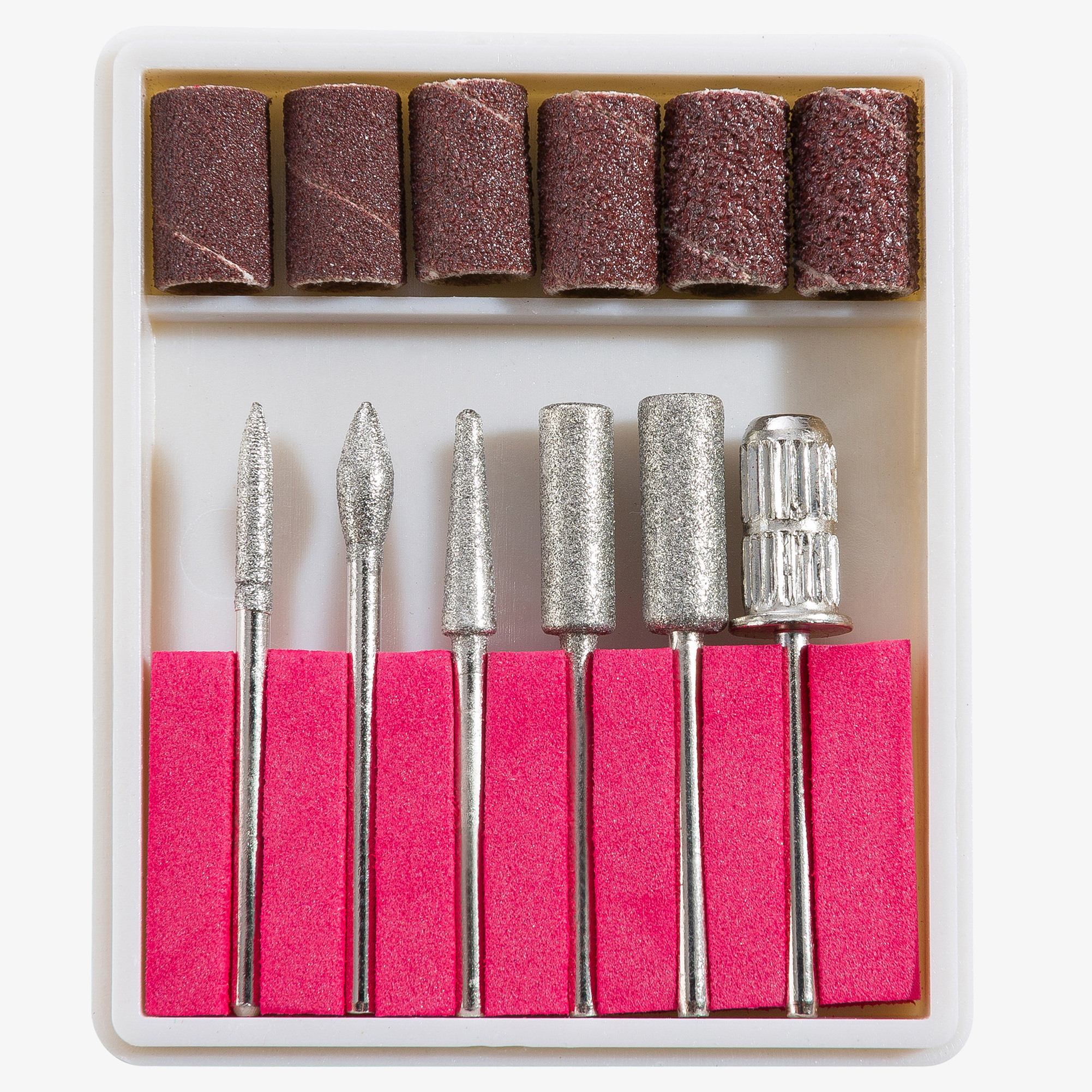 SINA Fresas para uñas Accesorios de manicura - Cabeza de fresa, 6 piezas