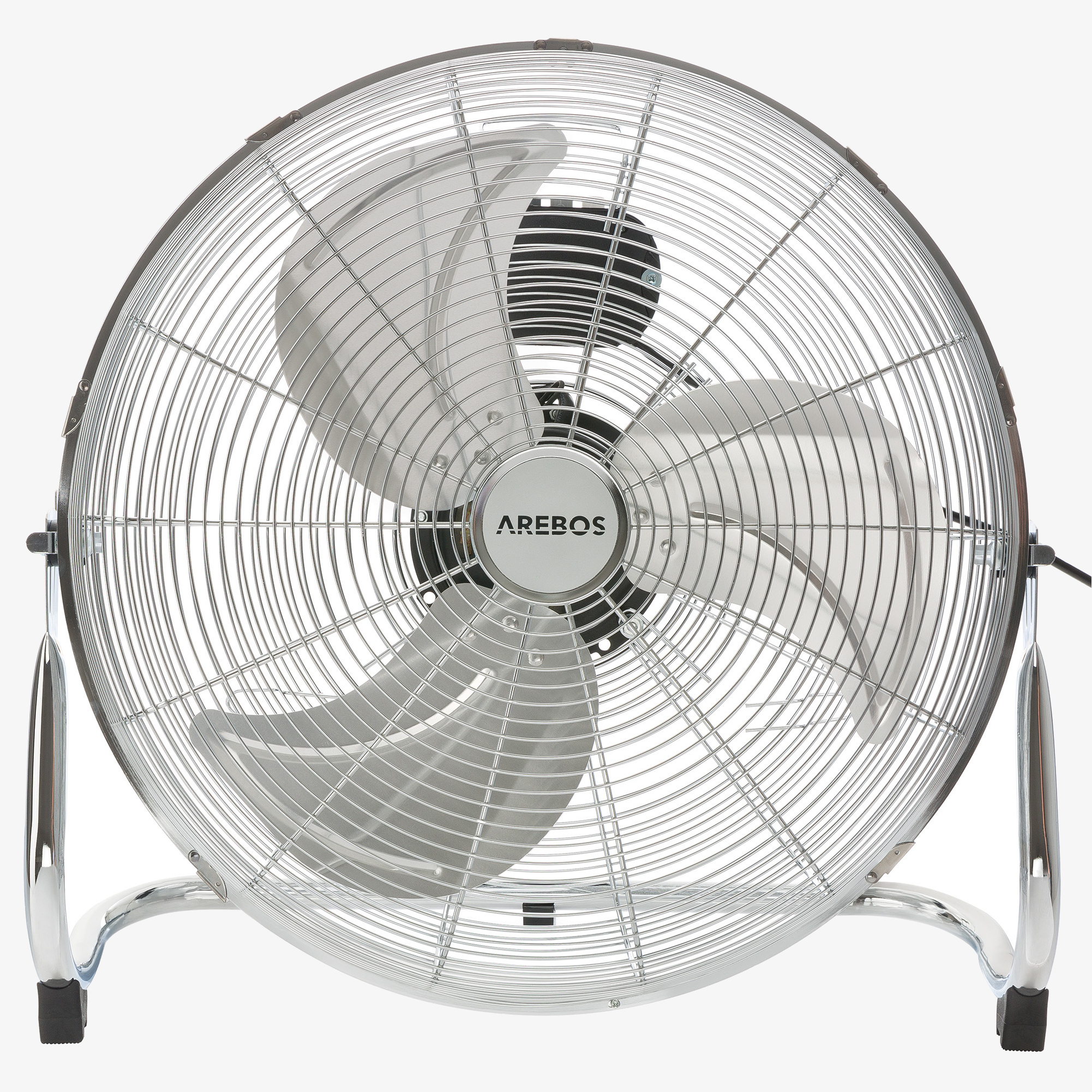 Arebos Ventilador de piso Circulador de aire 18" - 120W,3 pasos, ángulo de inclinación 110°.