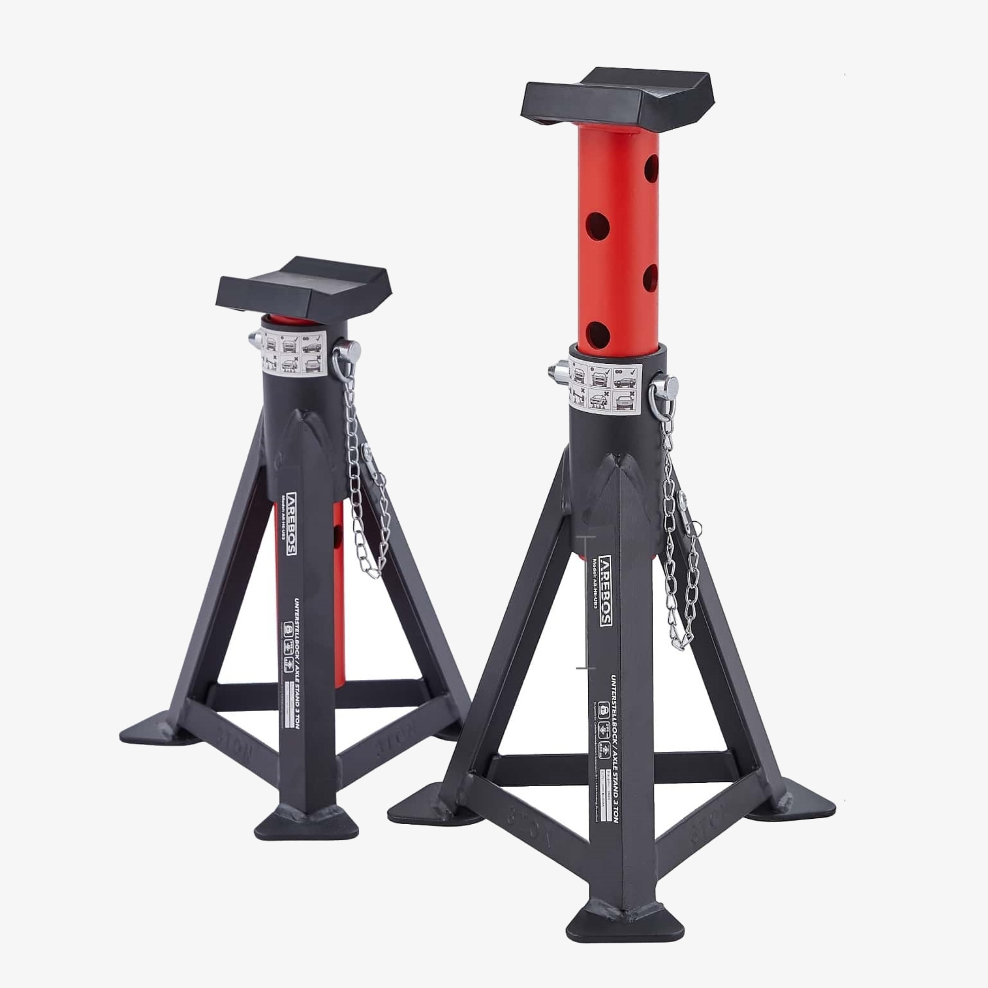 Arebos Caballetes de soporte 3T 2 unidades