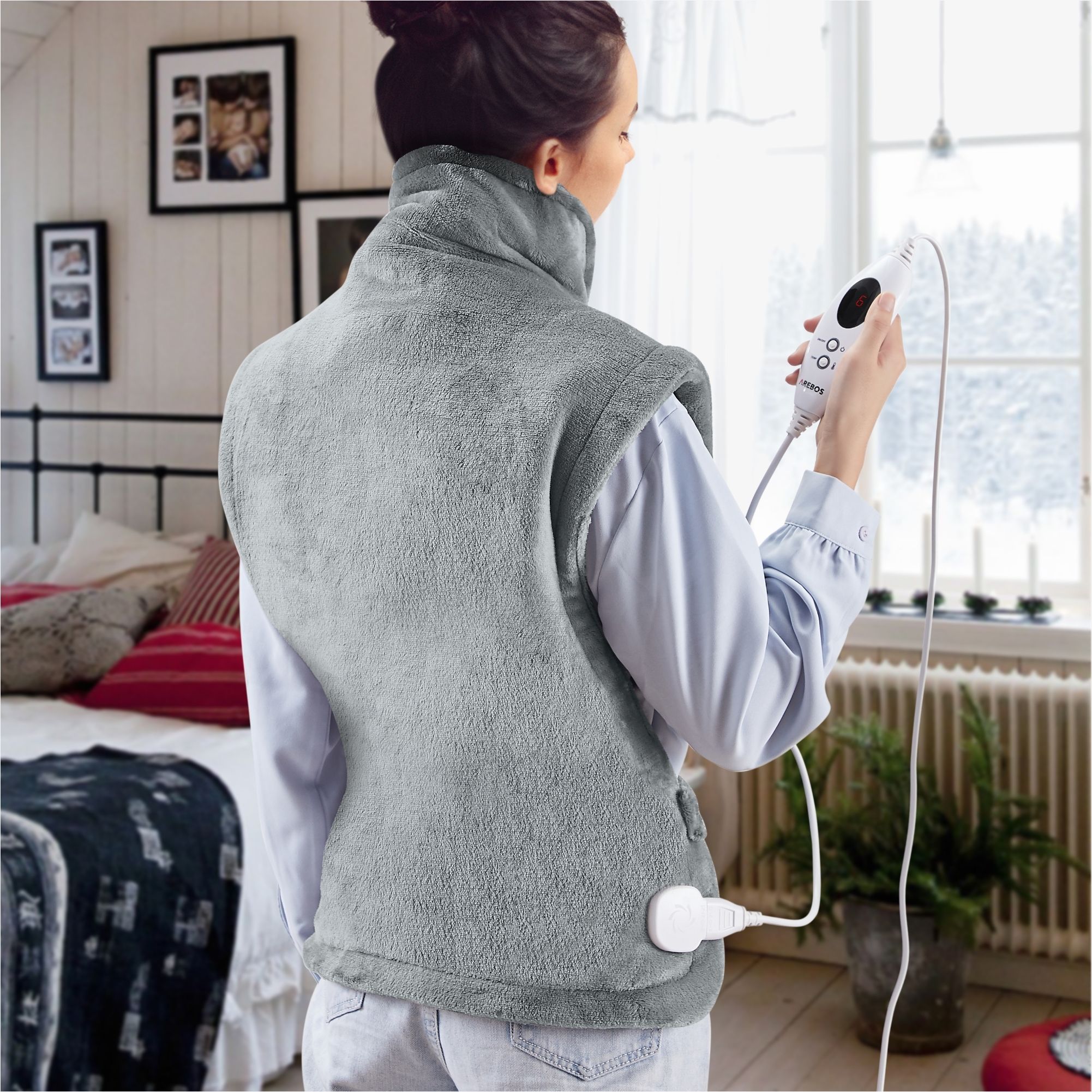 Chaleco termico electrico Gris 4252023105293 Venta