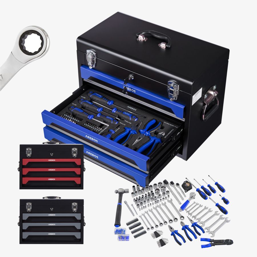Caja de herramientas incl. 172 piezas azul