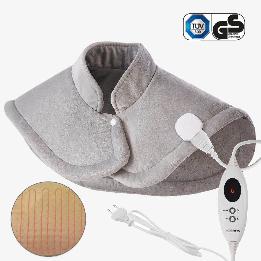 Almohadilla eléctrica para hombros, cuello y espalda