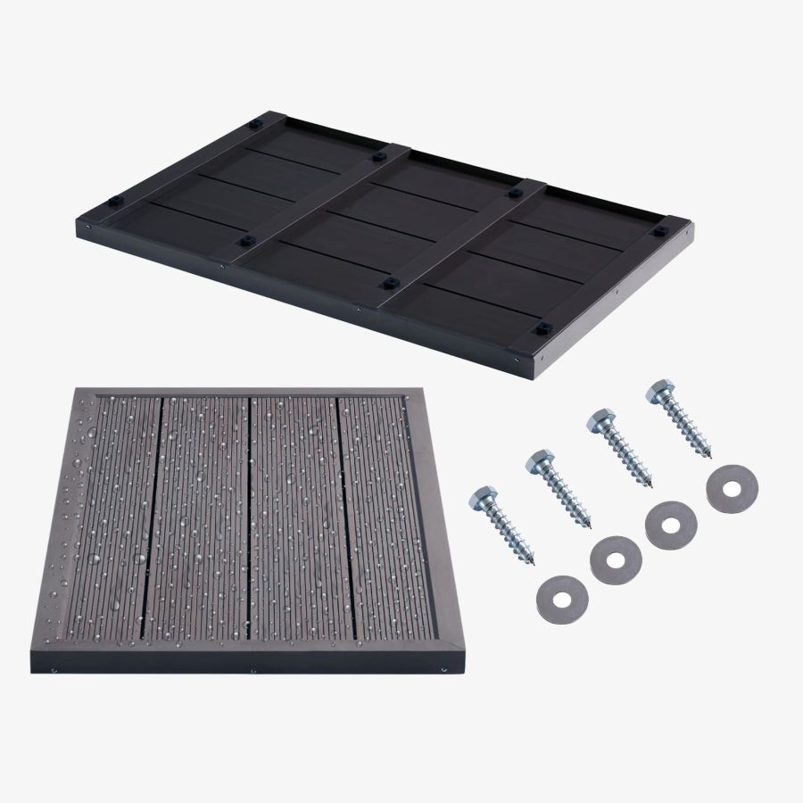 Elemento de suelo para ducha solar antracita